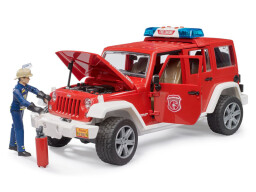Bruder Jeep Wrangler Hasičské auto s figurko 1:16 